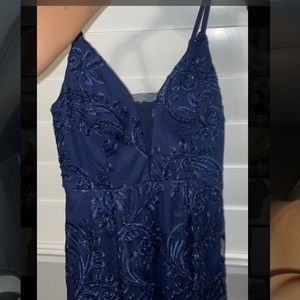 navy blue homecoming dress never been worn!